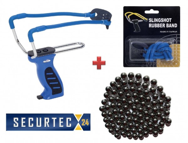 Schleuder in Profi-Ausführung Blau - Komplettset -