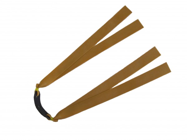 Handgefertigter Zweifach-Flachbandgummi Thera-Band Gold