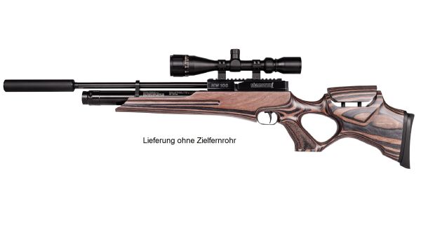 Weihrauch HW 100 T Pressluftgewehr 4,5 mm Schichtholzschaft mit Schalldämpfer