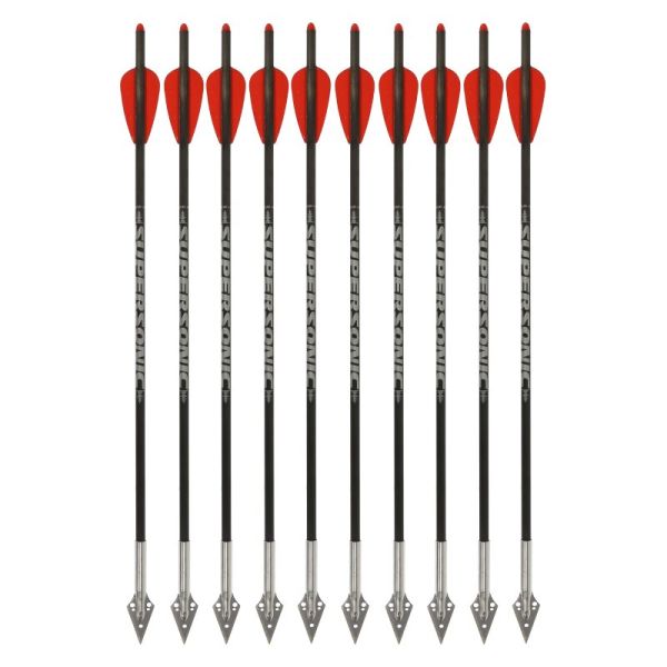 10 Stück X-BOW FMA Supersonic ProHunt Pack Jagdbolzen 13,8 Zoll