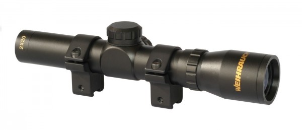 Weihrauch Zielfernrohr 2x20 für Luftpistolen Montage Weaver-Schiene