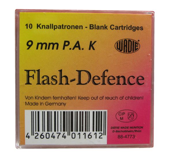 Wadie Flash Defence Kal. 9 mm P.A. für Pistolen